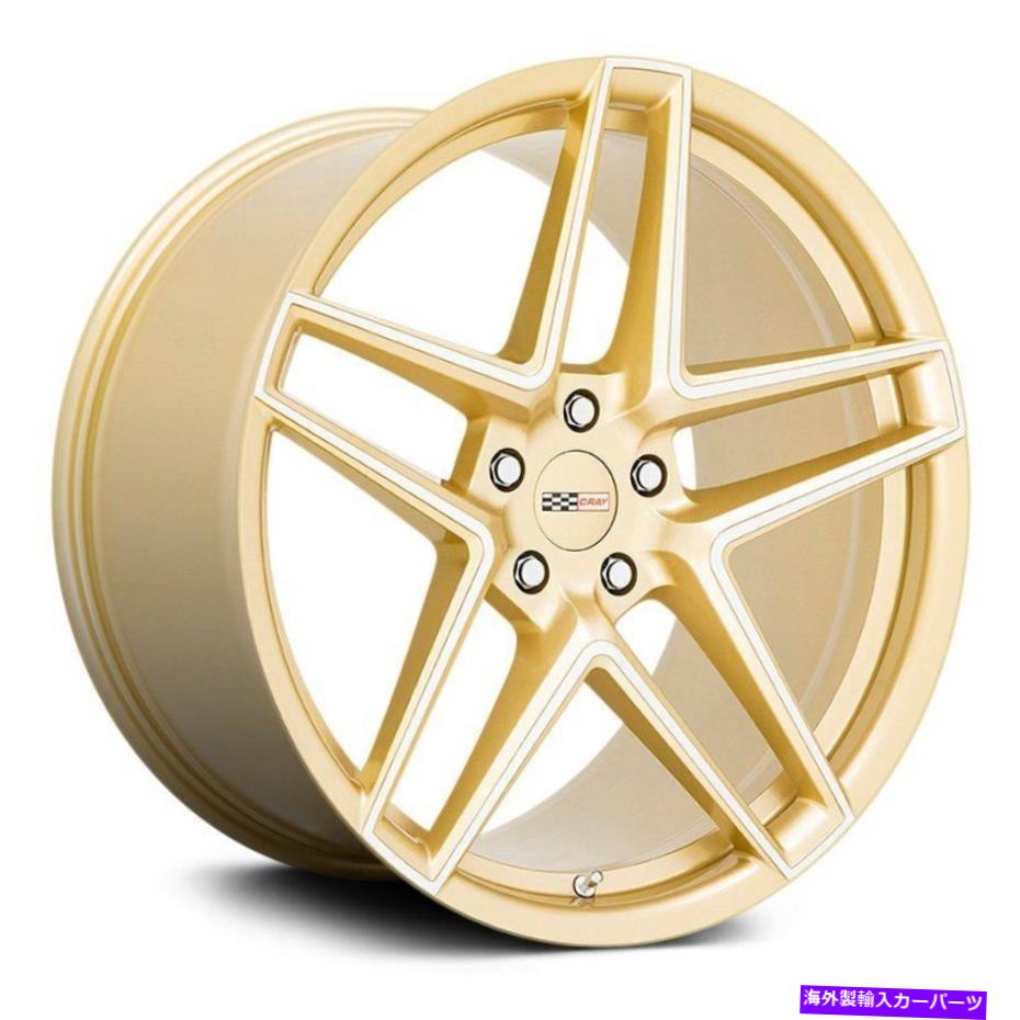 ホイール 4本セット Cray Pantheraホイール21x12(52、5x120.65、67.06)4のゴールドリムセット Cray PANTHERA Wheels 21x12 (52, 5x120.65, 67.06) Gold Rims Set of 4【並行輸入品】