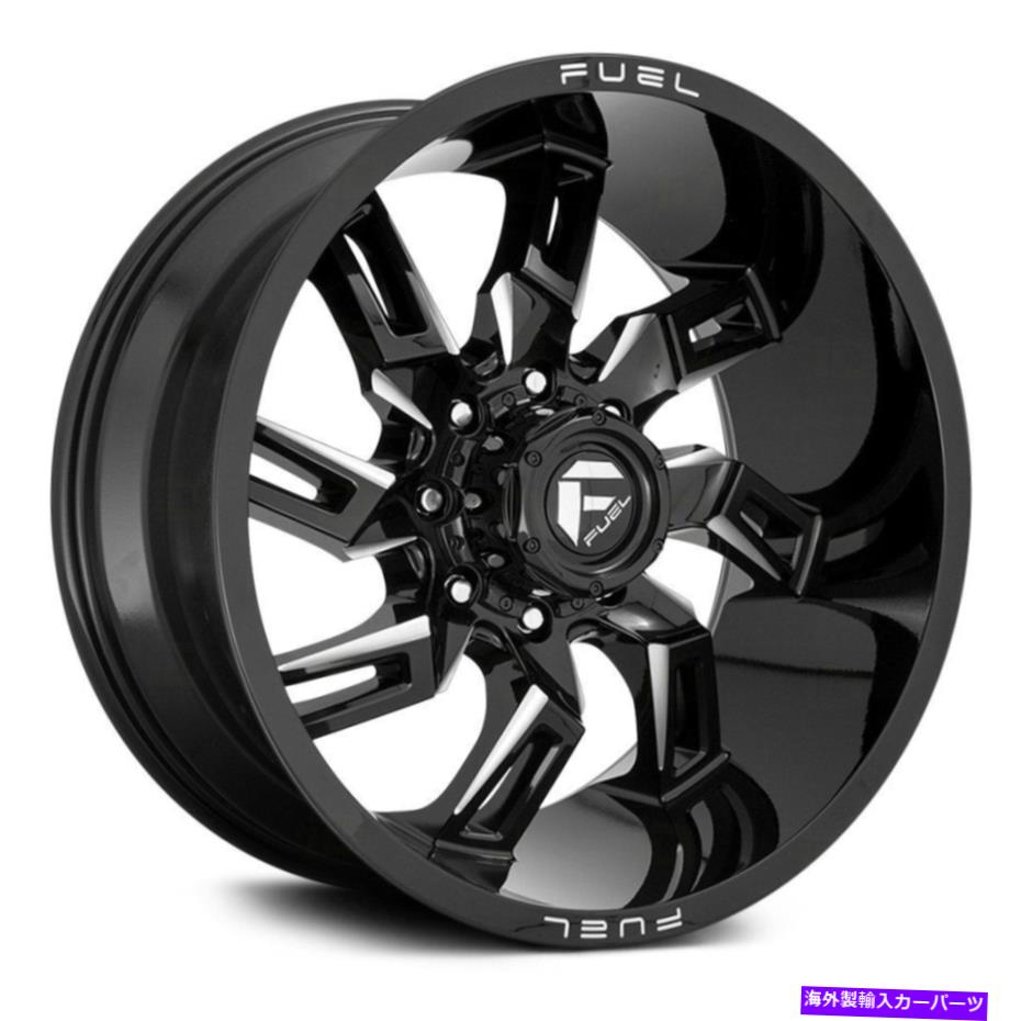 ホイール　４本セット 燃料D747ロックダウン1PCホイール22x10（-18、6x135、87.1）4のブラックリムセット Fuel D747 LOCKDOWN 1PC Wheels 22x10 (-18, 6x135, 87.1) Black Rims Set of 4【並行輸入品】