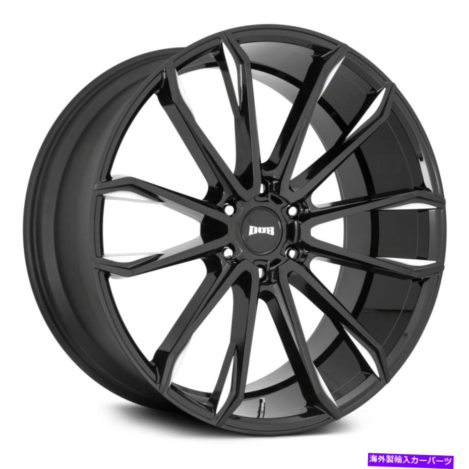 ホイール 4本セット Dub S252 Clout Wheels 24x10(30、6x135、87.1)4のブラックリムセット Dub S252 CLOUT Wheels 24x10 (30, 6x135, 87.1) Black Rims Set of 4【並行輸入品】|Us Custom Parts Shop USDM