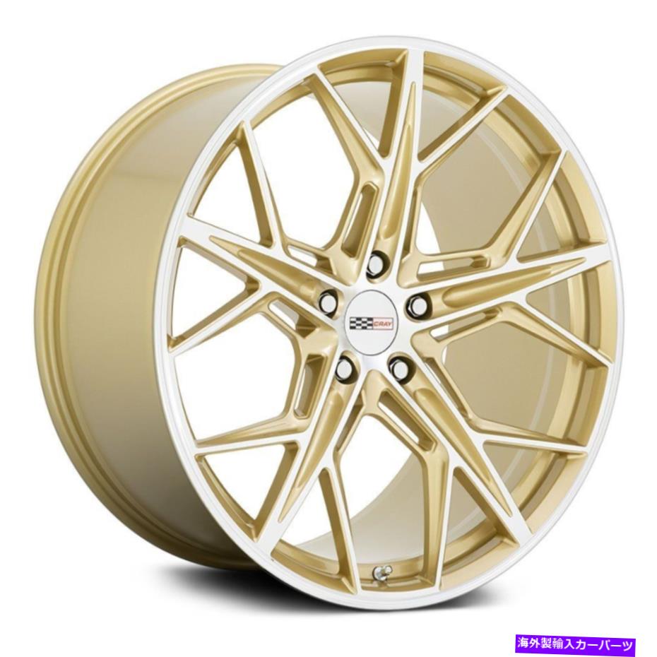 ホイール　４本セット クレイハンマーヘッドホイール21x9（38、5x120.65、67.06）4のゴールドリムセット Cray HAMMERHEAD Wheels 21x9 (38, 5x120.65, 67.06) Gold Rims Set of 4【並行輸入品】