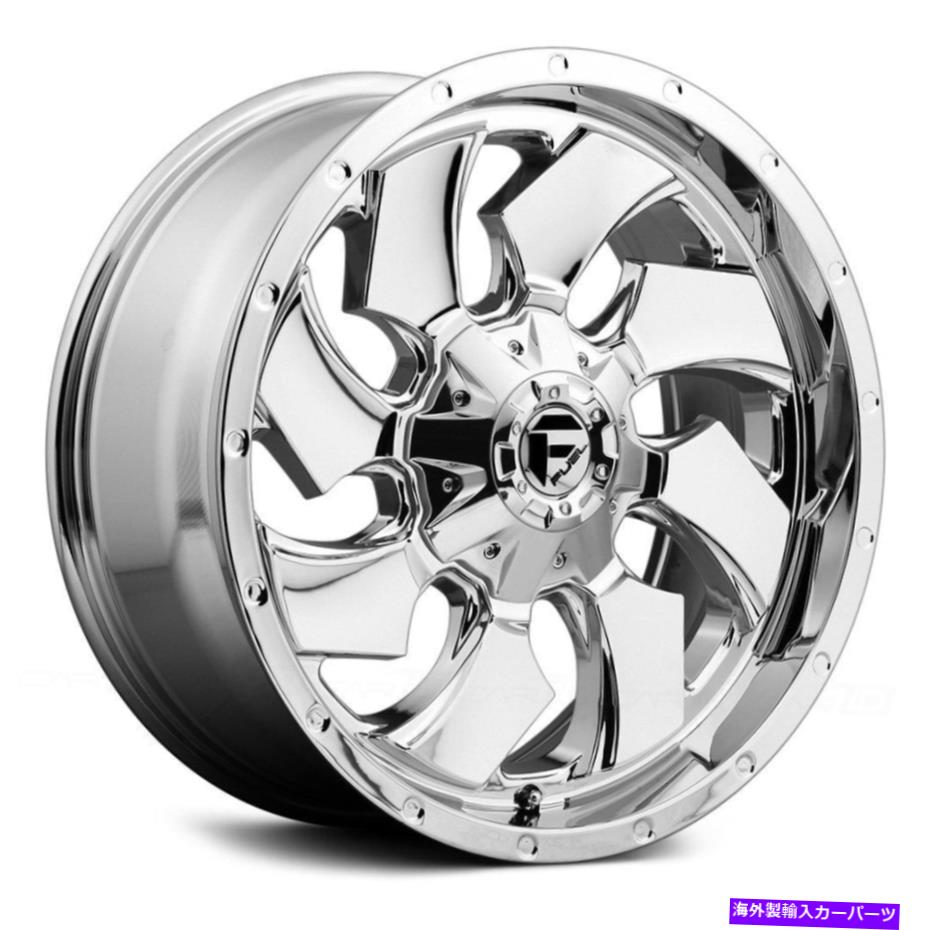 ホイール　４本セット 燃料D573クリーバー1PCホイール20x9（20、6x139.7、106.1）4のクロムリムセット Fuel D573 CLEAVER 1PC Wheels 20x9 (20, 6x139.7, 106.1) Chrome Rims Set of 4【並行輸入品】