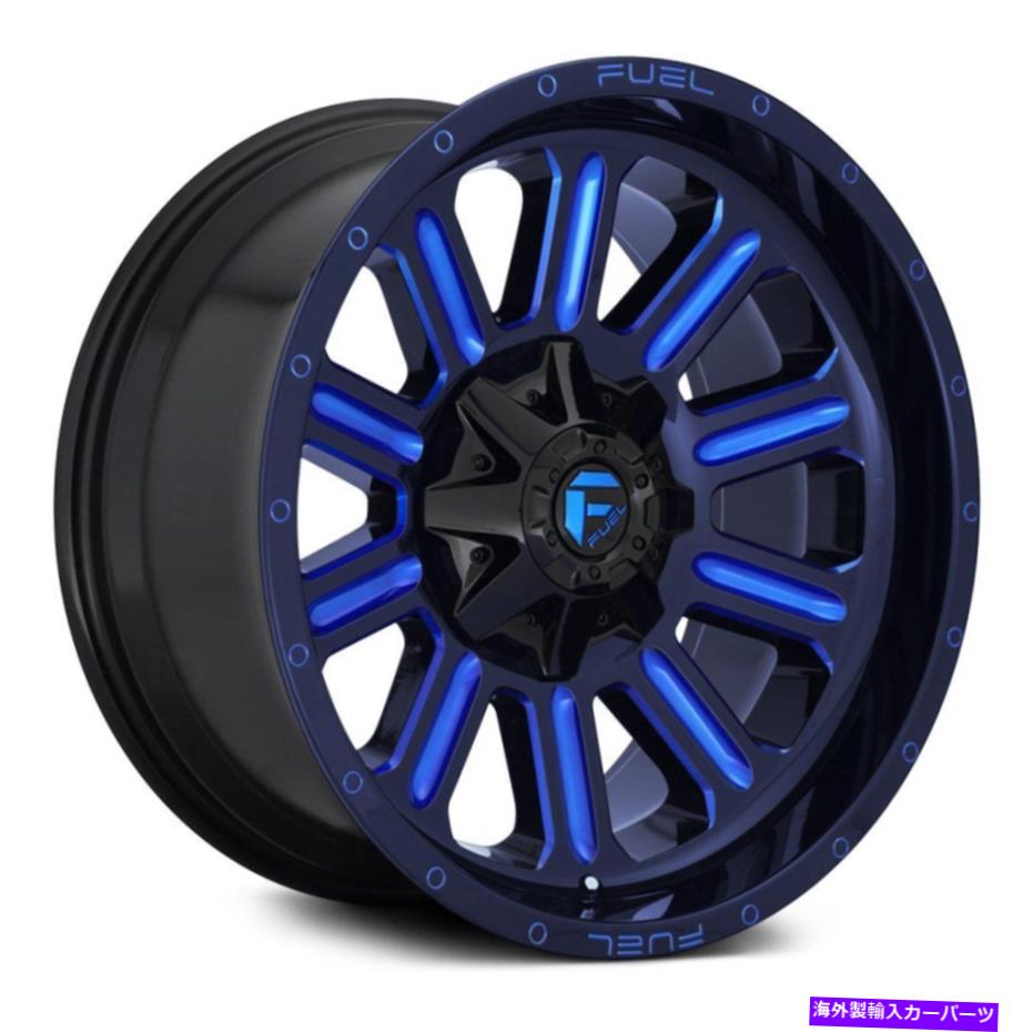 ホイール　４本セット 燃料D646ハードライン1PCホイール22x12（-45、6x139.7、106.1）4のブラックリムセット Fuel D646 HARDLINE 1PC Wheels 22x12 (-45, 6x139.7, 106.1) Black Rims Set of 4【並行輸入品】