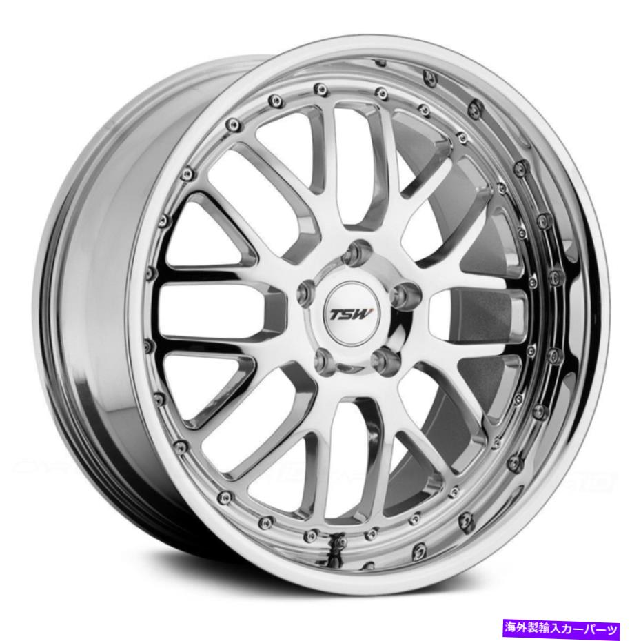 ホイール　４本セット TSWバレンシアホイール19x8（32、5x100、72.1）4のクロムリムセット TSW VALENCIA Wheels 19x8 (32, 5x100, 72.1) Chrome Rims Set of 4【並行輸入品】