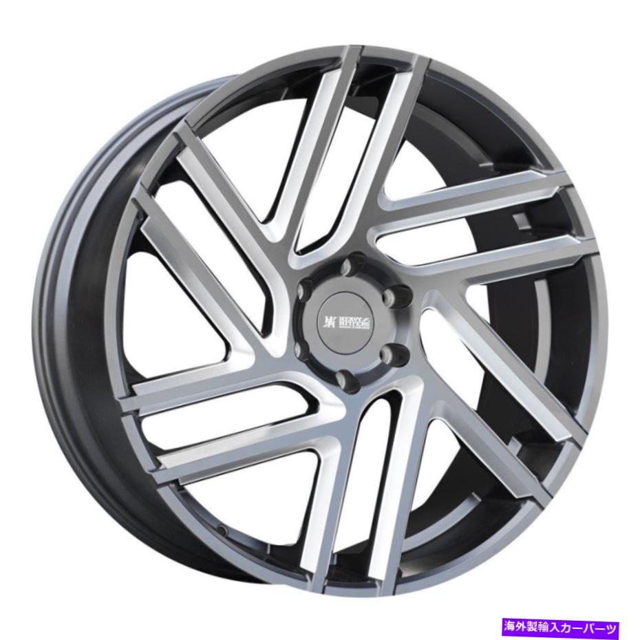 ホイール　４本セット 重打者HF6ホイール24x10（30、6x139.7、78.3）4のブラックリムセット Heavy Hitters HF6 Wheels 24x10 (30, 6x139.7, 78.3) Black Rims Set of 4【並行輸入品】