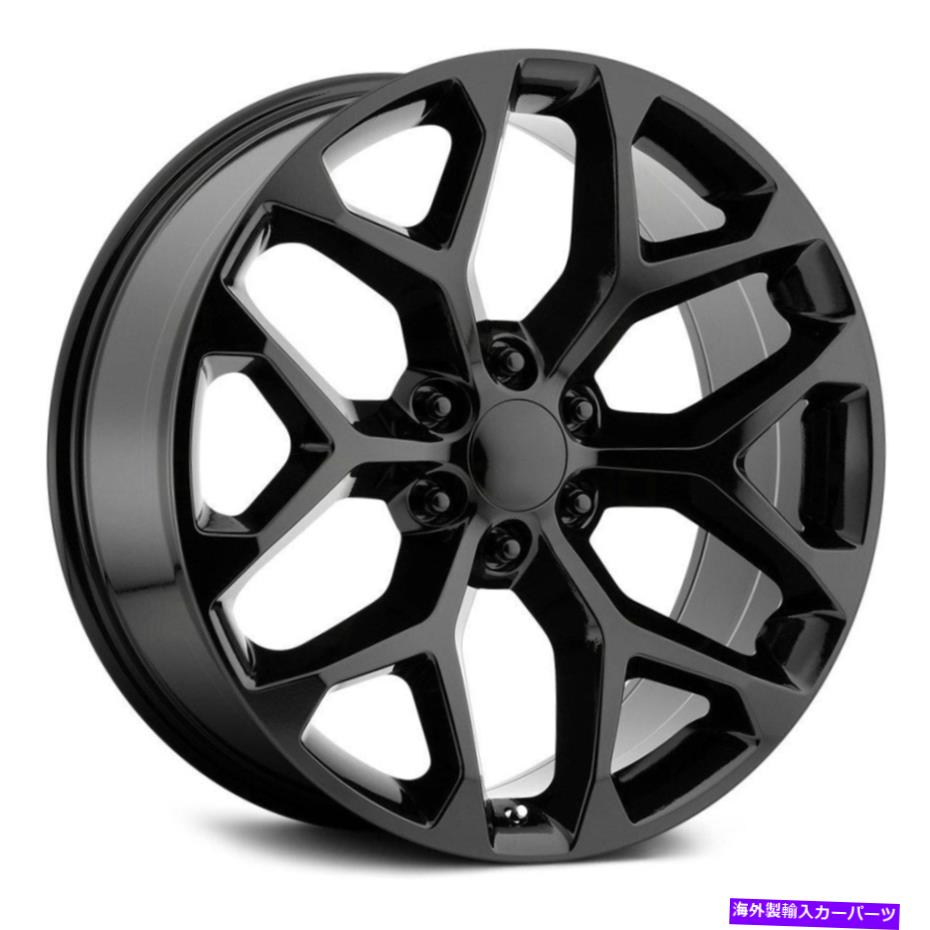 ホイール　４本セット OEパフォーマンス176GBホイール26x10（24、6x139.7、78.1）4のブラックリムセット OE Performance 176GB Wheels 26x10 (24, 6x139.7, 78.1) Black Rims Set of 4【並行輸入品】