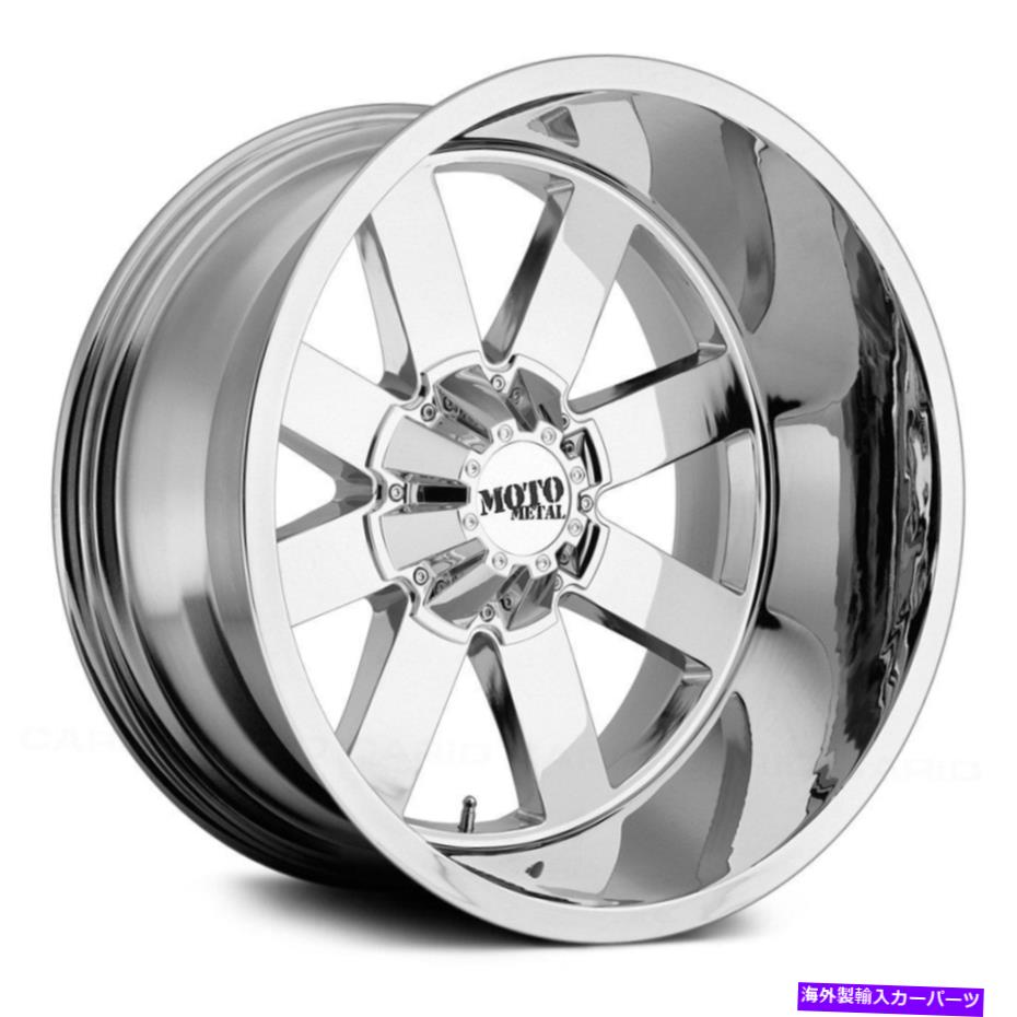 ホイール　４本セット Moto Metal Mo962ホイール20x12（-44、8x180、124.2）4のChrome Rimsセット Moto Metal MO962 Wheels 20x12 (-44, 8x180, 124.2) Chrome Rims Set of 4【並行輸入品】