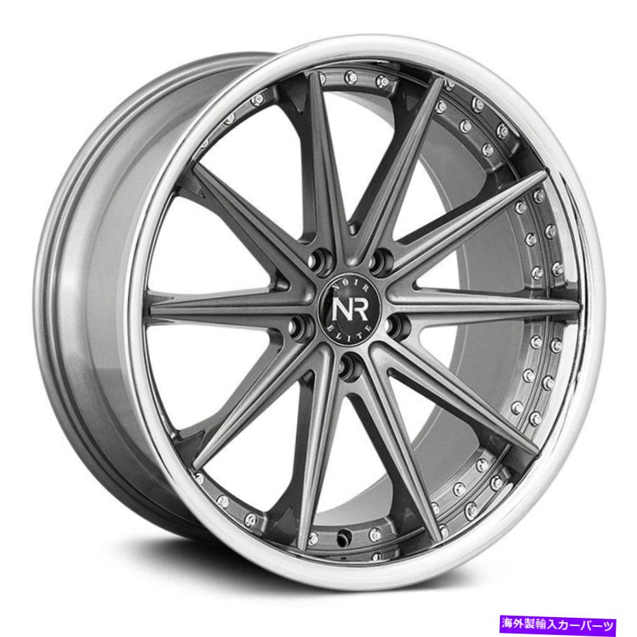 ホイール　４本セット Noir Elite NR100ホイール20x10（40、5x114.3、73.1）4のガンメタルリムセット Noir Elite NR100 Wheels 20x10 (40, 5x114.3, 73.1) Gunmetal Rims Set of 4【並行輸入品】