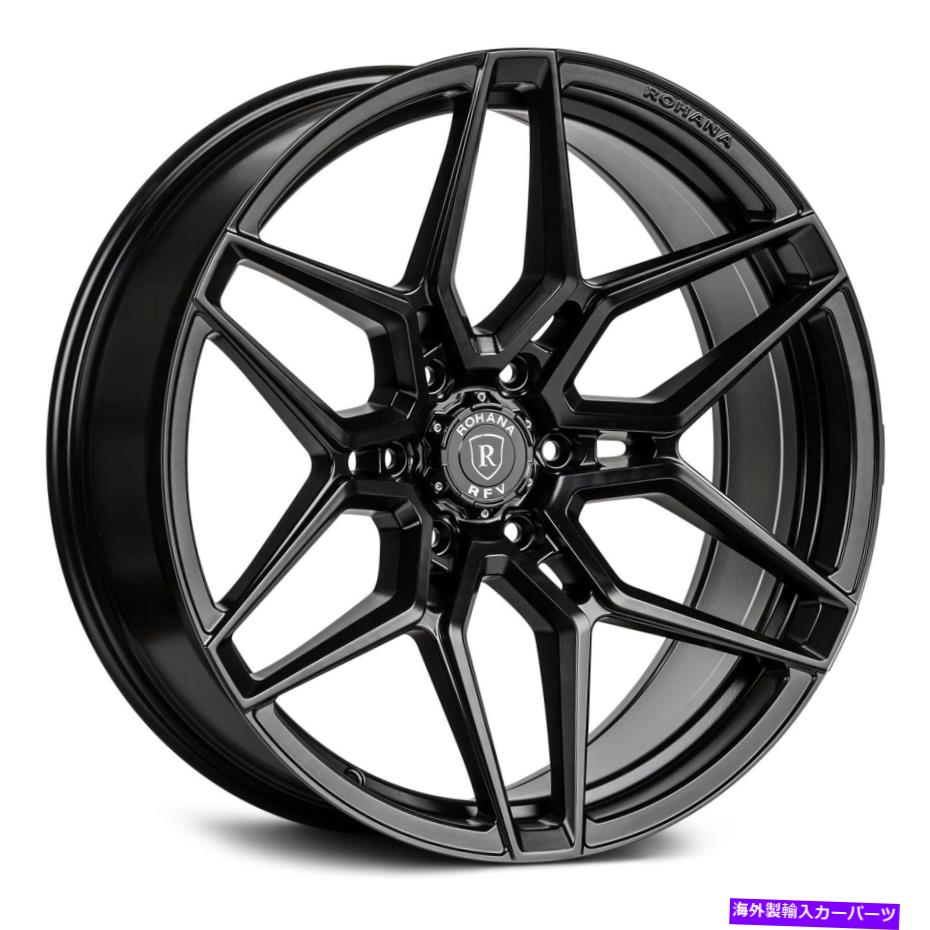 ホイール　４本セット Rohana RFV2ホイール20x9.5（0、6x135、87.1）4のブラックリムセット Rohana RFV2 Wheels 20x9.5 (0, 6x135, 87.1) Black Rims Set of 4【並行輸入品】