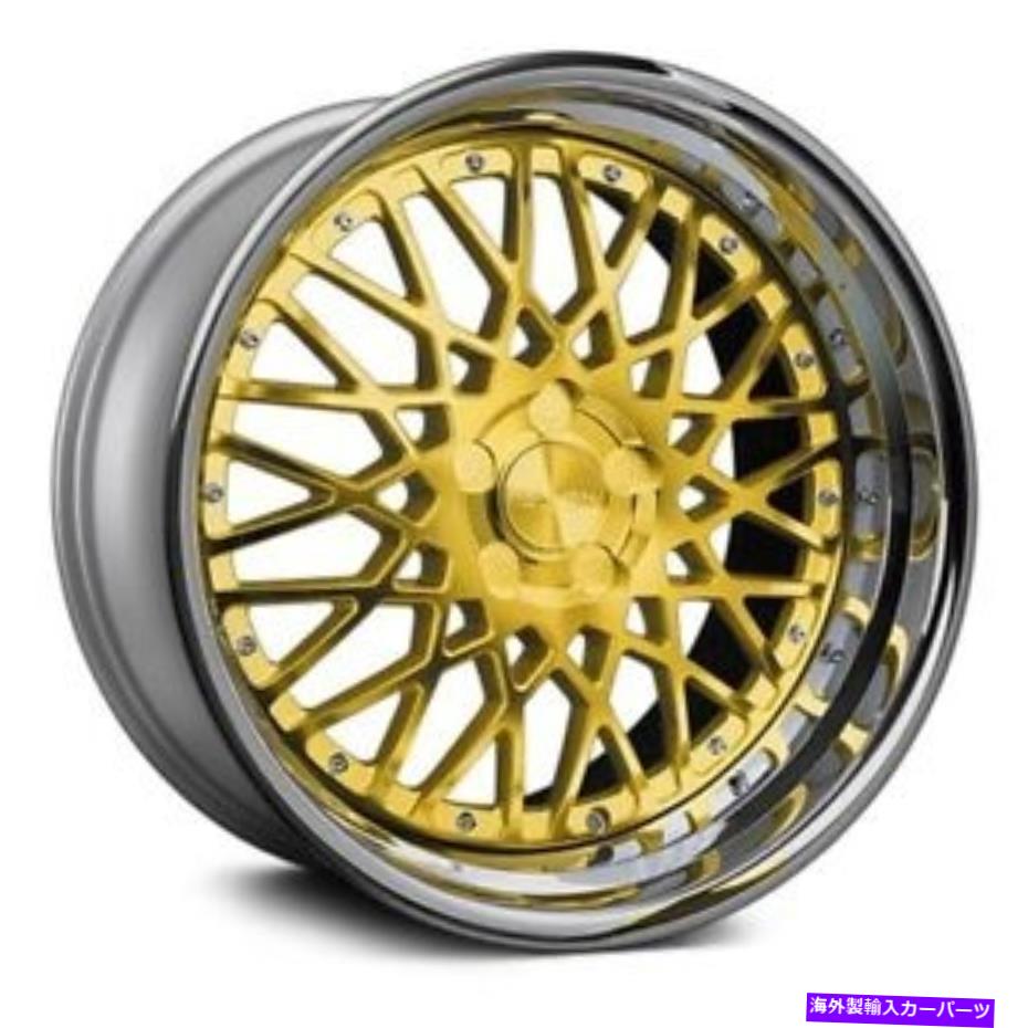 ホイール　４本セット Rennen CSL-5ホイール20x10（38、5x120.65、74.1）4のゴールドリムセット Rennen CSL-5 Wheels 20x10 (38, 5x120.65, 74.1) Gold Rims Set of 4【並行輸入品】