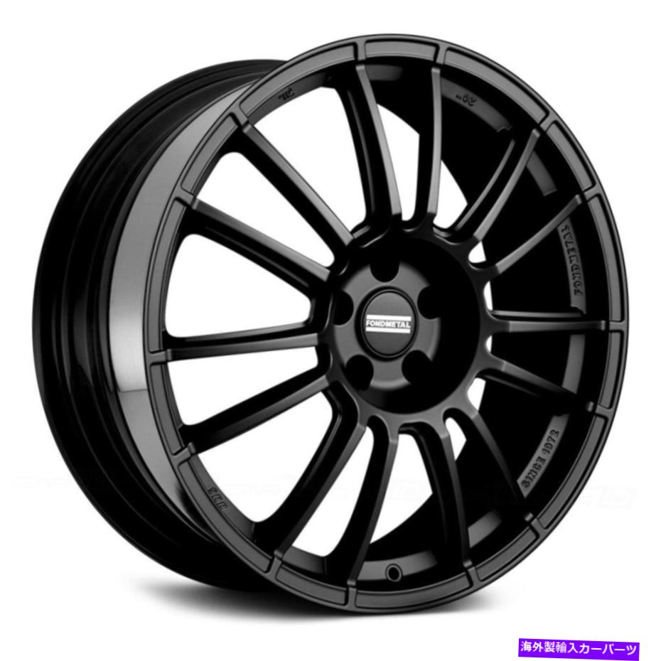 ホイール　４本セット Fondmetal 9RRホイール20x11（58、5x114.3、67）4のブラックリムセット Fondmetal 9RR Wheels 20x11 (58, 5x114.3, 67) Black Rims Set of 4【並行輸入品】