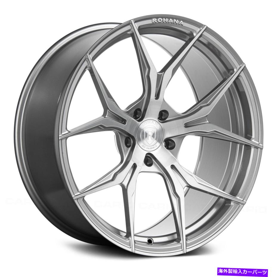 ホイール　４本セット Rohana RFX5ホイール19x8.5（20、5x120.65、74.1）4のチタンリムセット Rohana RFx5 Wheels 19x8.5 (20, 5x120.65, 74.1) Titanium Rims Set of 4【並行輸入品】