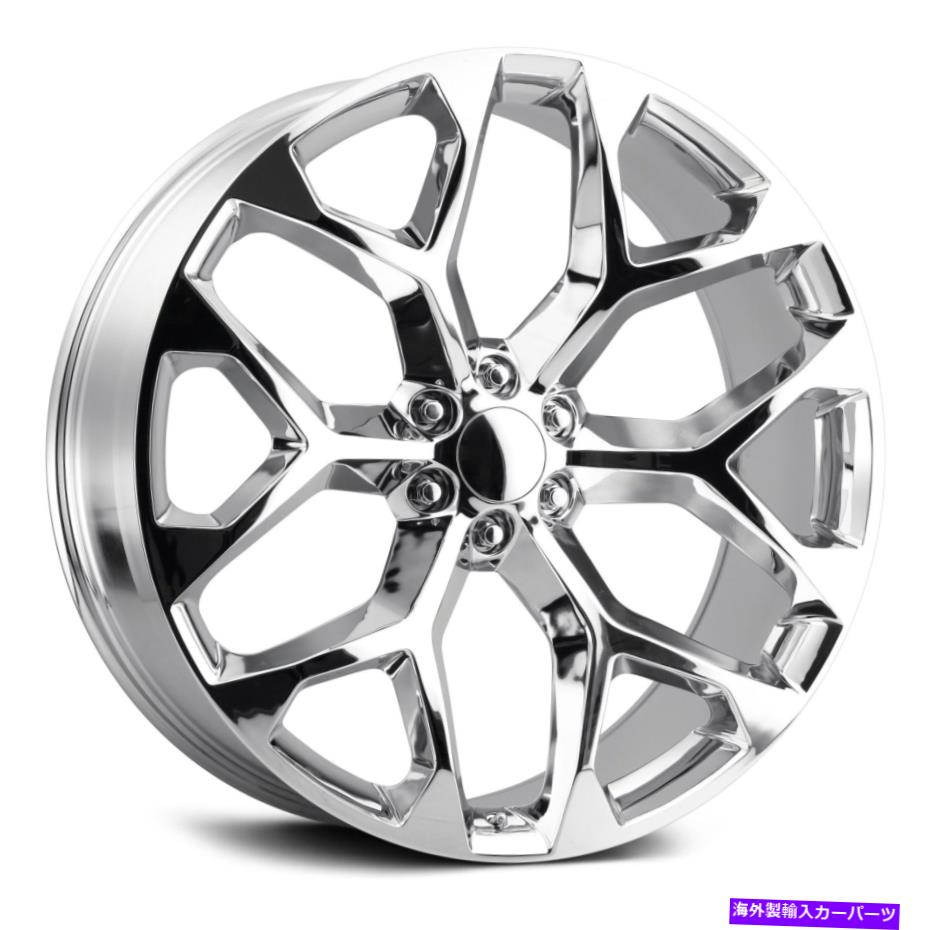 ホイール　４本セット レプリカ技術RT-8ホイール24x10（30、6x139.7、78.1）4のクロムリムセット Replica Tech RT-8 Wheels 24x10 (30, 6x139.7, 78.1) Chrome Rims Set of 4【並行輸入品】