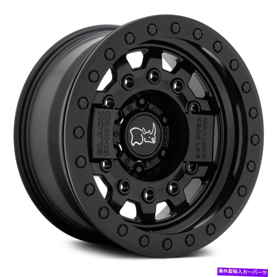 ホイール 4本セット ブラックサイアベンジャービードロックホイール17x8.5(-32、5x127)4のブラックリムセット Black Rhino AVENGER BEADLOCK Wheels 17x8.5 (-32, 5x127) Black Rims Set of 4【並行輸入品】|Us Custom Parts Shop USDM