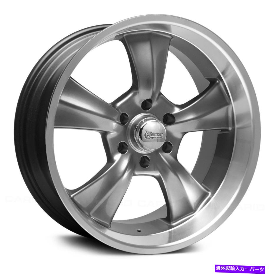 ホイール　４本セット ロケットレーシングブースター6ホイール20x9（18、5x139.7、87.6）4の灰色のリムセット Rocket Racing Booster 6 Wheels 20x9 (18, 5x139.7, 87.6) Gray Rims Set of 4【並行輸入品】
