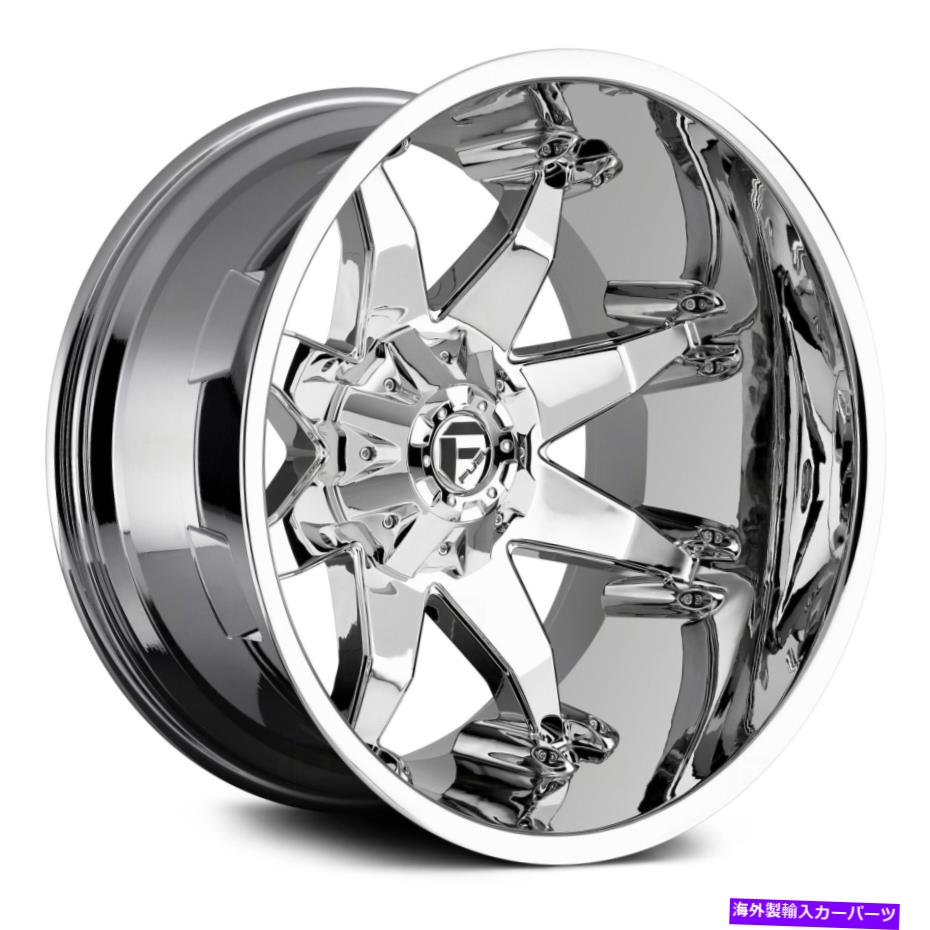 ホイール 4本セット 燃料D508オクタン1PCホイール20x9(-12、6x139.7、106.1)4のクロムリムセット Fuel D508 OCTANE 1PC Wheels 20x9 (-12, 6x139.7, 106.1) Chrome Rims Set of 4【並行輸入品】|Us Custom Parts Shop USDM