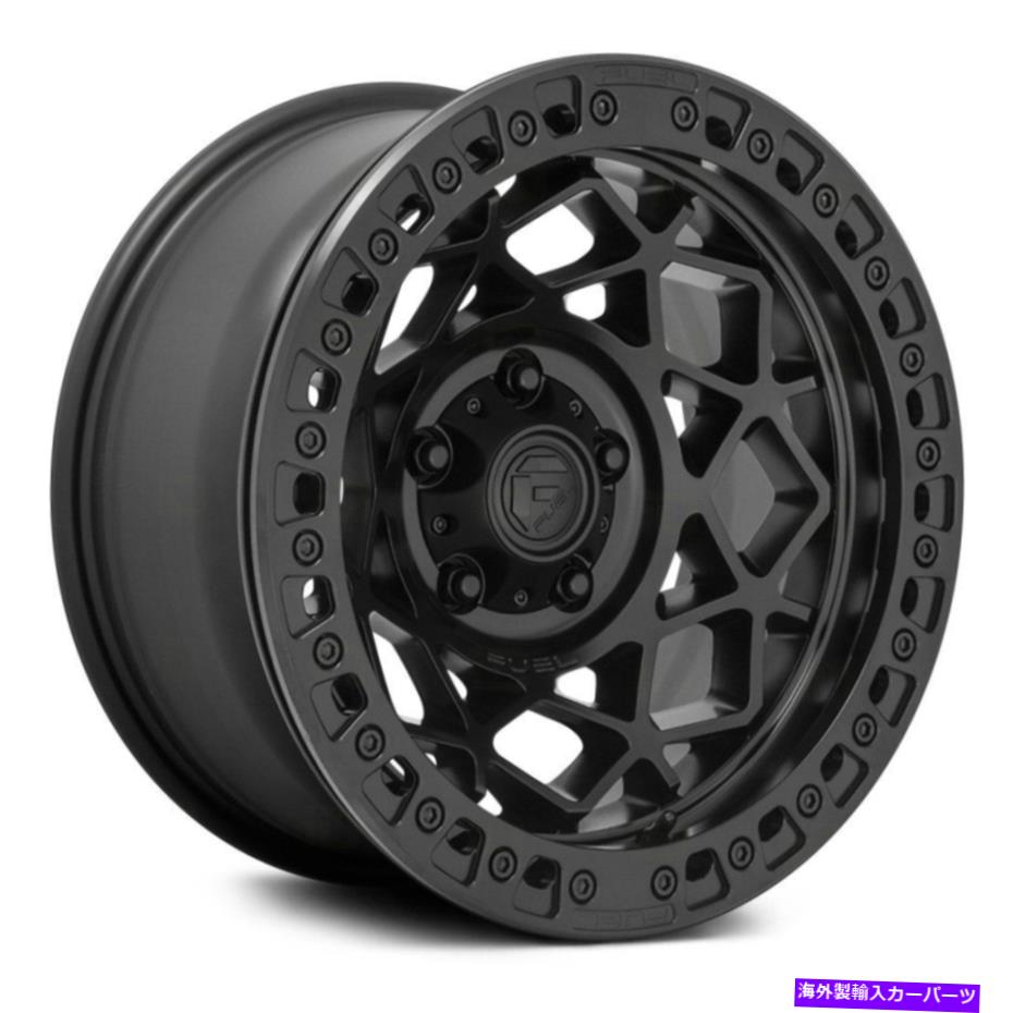 ホイール　４本セット 燃料D120ビードロックユニット1PCホイール17x9（-15、5x127、71.5）4のブラックリムセット Fuel D120 BEADLOCK UNIT 1PC Wheels 17x9 (-15, 5x127, 71.5) Black Rims Set of 4【並行輸入品】