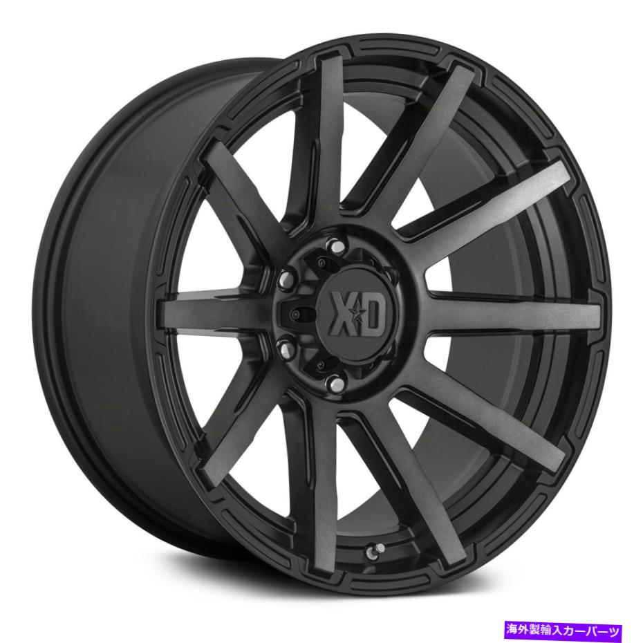 ホイール　４本セット XDシリーズXD847アウトブレイクホイール22x10（-18、6x139.7、106.1）4のブラックリムセット XD Series XD847 OUTBREAK Wheels 22x10 (-18, 6x139.7, 106.1) Black Rims Set of 4【並行輸入品】