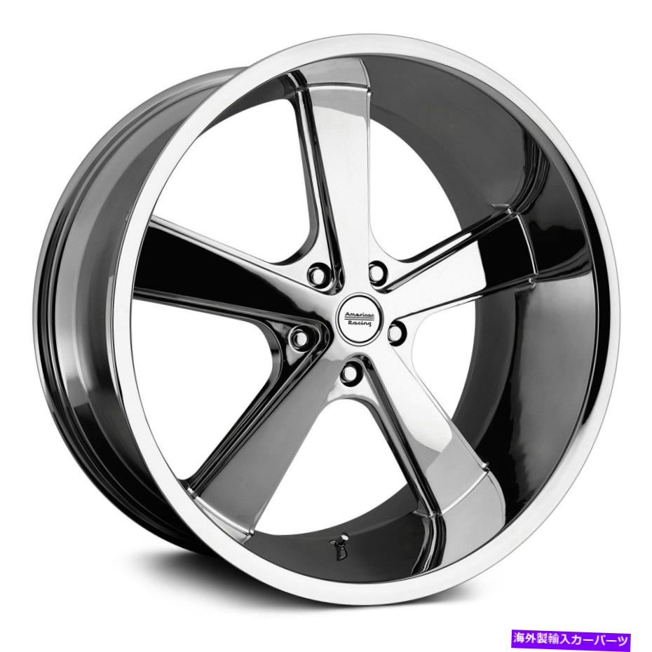 ホイール　４本セット American Racing VN701 Nova Wheels 22x11（18、5x127、78.1）Chrome Rimsセット4 American Racing VN701 NOVA Wheels 22x11 (18, 5x127, 78.1) Chrome Rims Set of 4【並行輸入品】 427,235円