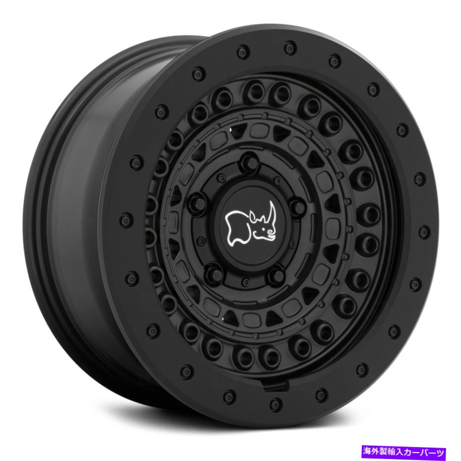 ホイール　４本セット ブラックサイのバリケードホイール20x9（0、6x114.3、76.1）4のブラックリムセット Black Rhino BARRICADE Wheels 20x9 (0, 6x114.3, 76.1) Black Rims Set of 4【並行輸入品】