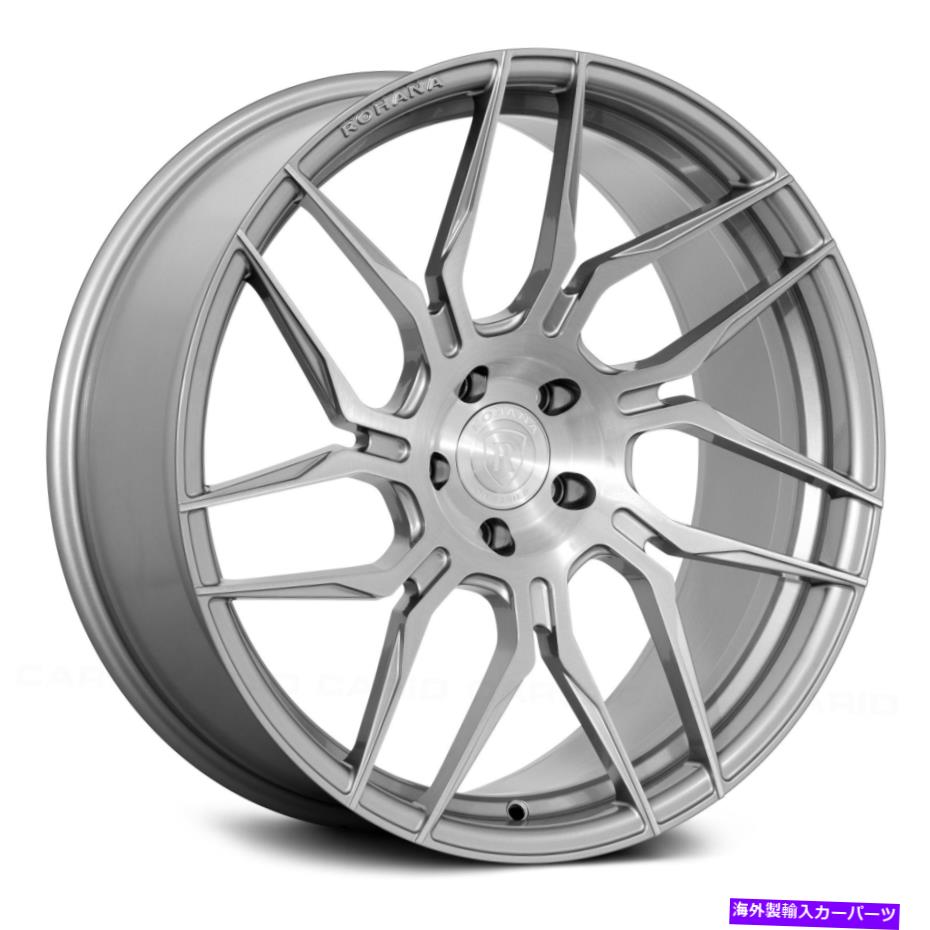 ホイール　４本セット Rohana RFX7ホイール20x12（22、5x114.3、73.1）4のチタンリムセット Rohana RFx7 Wheels 20x12 (22, 5x114.3, 73.1) Titanium Rims Set of 4【並行輸入品】