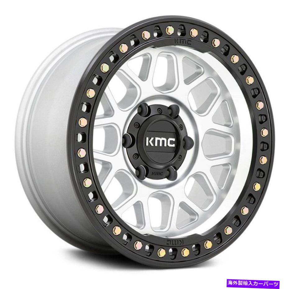 ホイール　４本セット KMC KM549 GRSホイール20x9（18、8x180、124.2）4の機械加工リムセット KMC KM549 GRS Wheels 20x9 (18, 8x180, 124.2) Machined Rims Set of 4【並行輸入品】