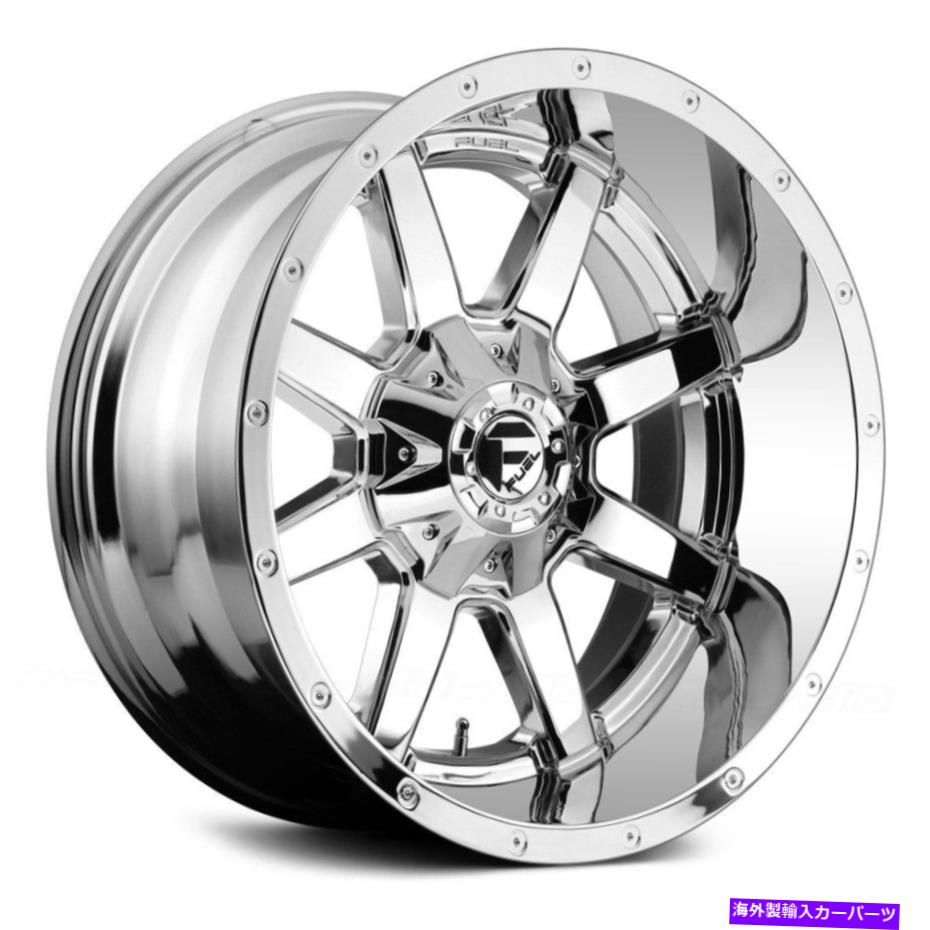ホイール 4本セット 燃料D536マーベリックディープリップホイール20x12(-44、8x165.1)4のクロムリムセット Fuel D536 MAVERICK DEEP LIP Wheels 20x12 (-44, 8x165.1) Chrome Rims Set of 4【並行輸入品】|Us Custom Parts Shop USDM