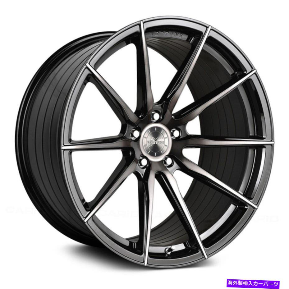 ホイール　４本セット Vertini RFS1.1ホイール20x10.5（45、5x120.65、72.56）4のブラックリムセット Vertini RFS1.1 Wheels 20x10.5 (45, 5x120.65, 72.56) Black Rims Set of 4【並行輸入品】