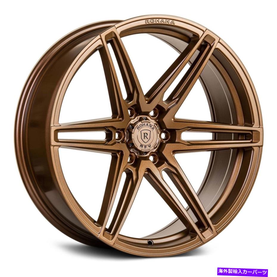 ホイール　４本セット Rohana RFV1ホイール22x9.5（0、6x135、87.1）4のブロンズリムセット Rohana RFV1 Wheels 22x9.5 (0, 6x135, 87.1) Bronze Rims Set of 4【並行輸入品】