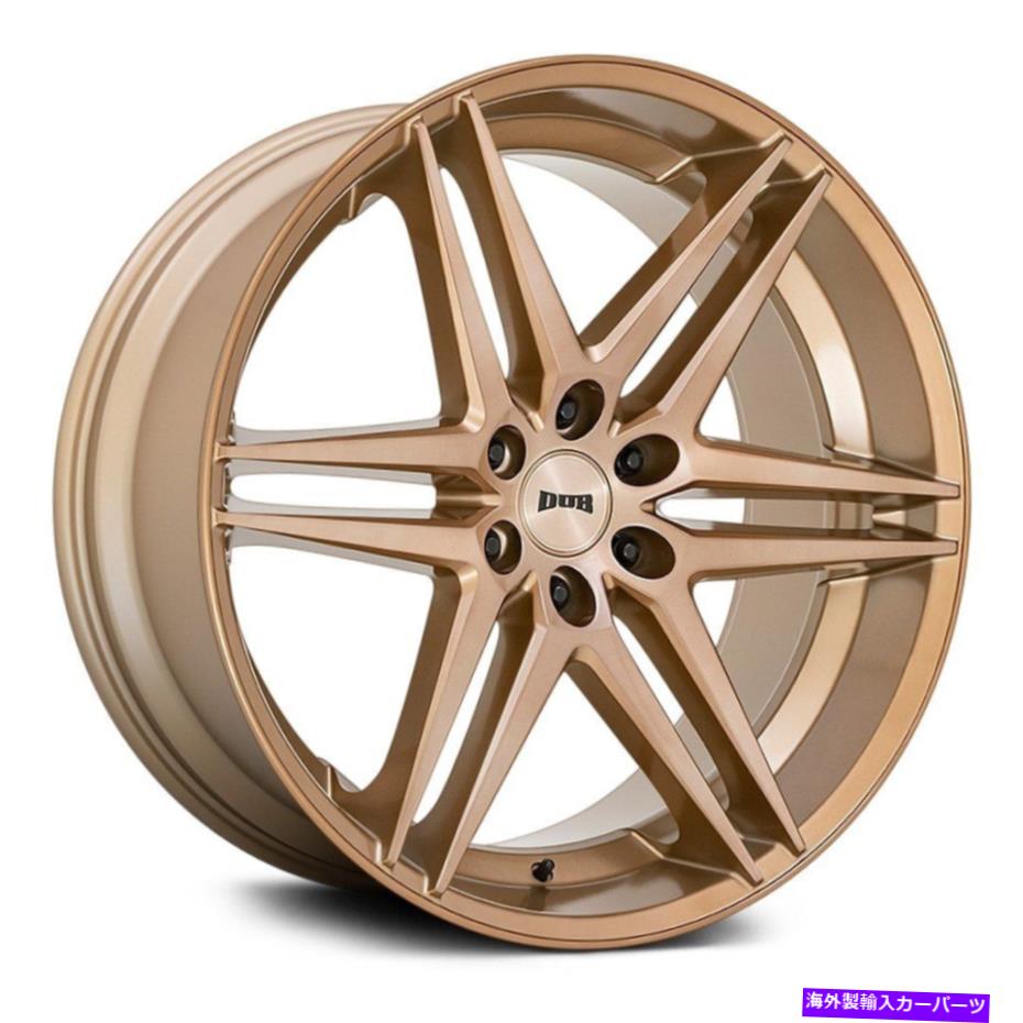 ホイール　４本セット ダブS266ダーティドッグホイール24x10（25、6x139.7、106.1）4のブロンズリムセット Dub S266 DIRTY DOG Wheels 24x10 (25, 6x139.7, 106.1) Bronze Rims Set of 4【並行輸入品】