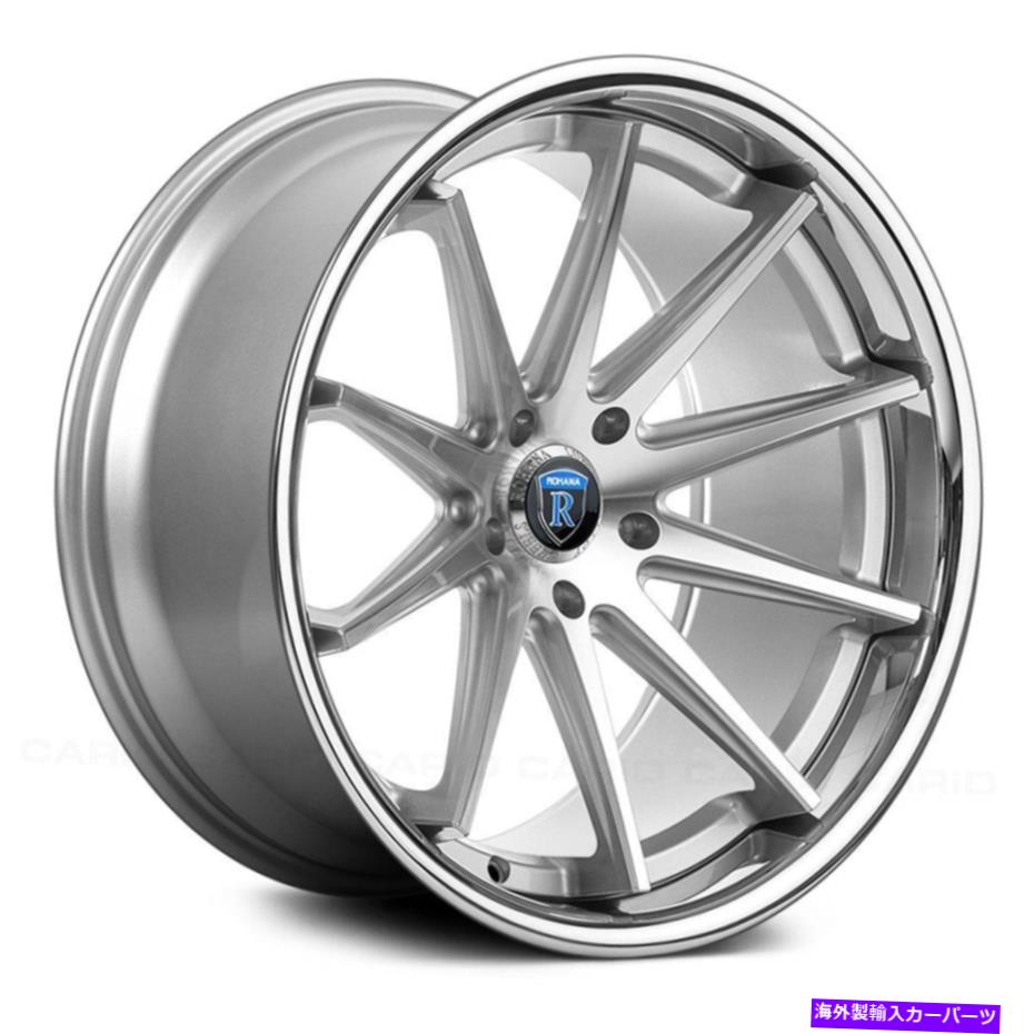 ホイール　４本セット Rohana RC10ホイール20x10（40、5x108、63.4）4のシルバーリムセット Rohana RC10 Wheels 20x10 (40, 5x108, 63.4) Silver Rims Set of 4【並行輸入品】