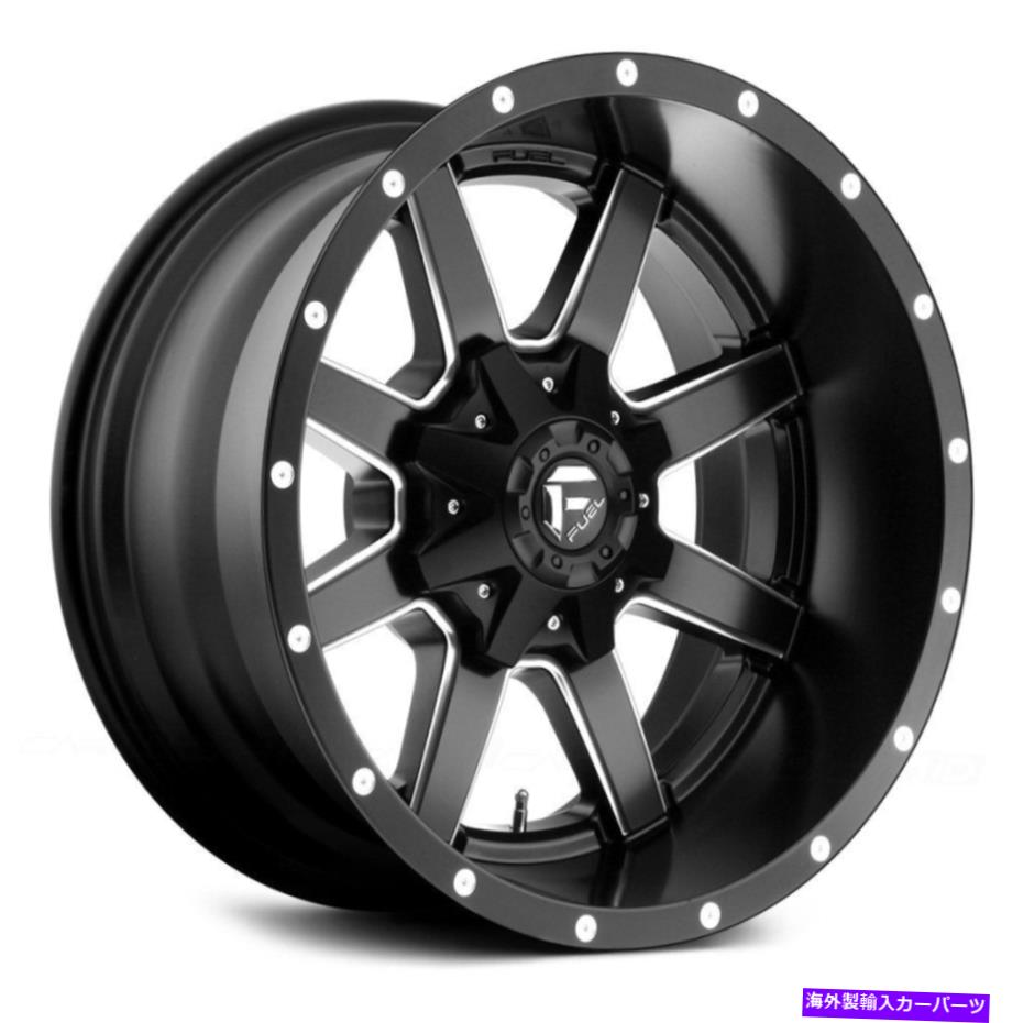 ホイール 4本セット 燃料D538マーベリックディープリップホイール22x12(-44、8x180、124.2)4のブラックリムセット Fuel D538 MAVERICK DEEP LIP Wheels 22x12 (-44, 8x180, 124.2) Black Rims Set of 4【並行輸入品】|Us Custom Parts Shop USDM