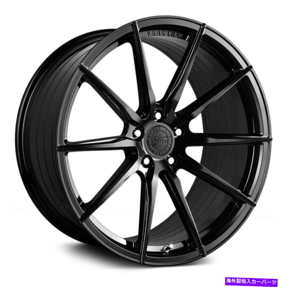 ホイール 4本セット Vertini RFS1.1ホイール20x11(70、5x120.65、70.3)4のブラックリムセット Vertini RFS1.1 Wheels 20x11 (70, 5x120.65, 70.3) Black Rims Set of 4【並行輸入品】