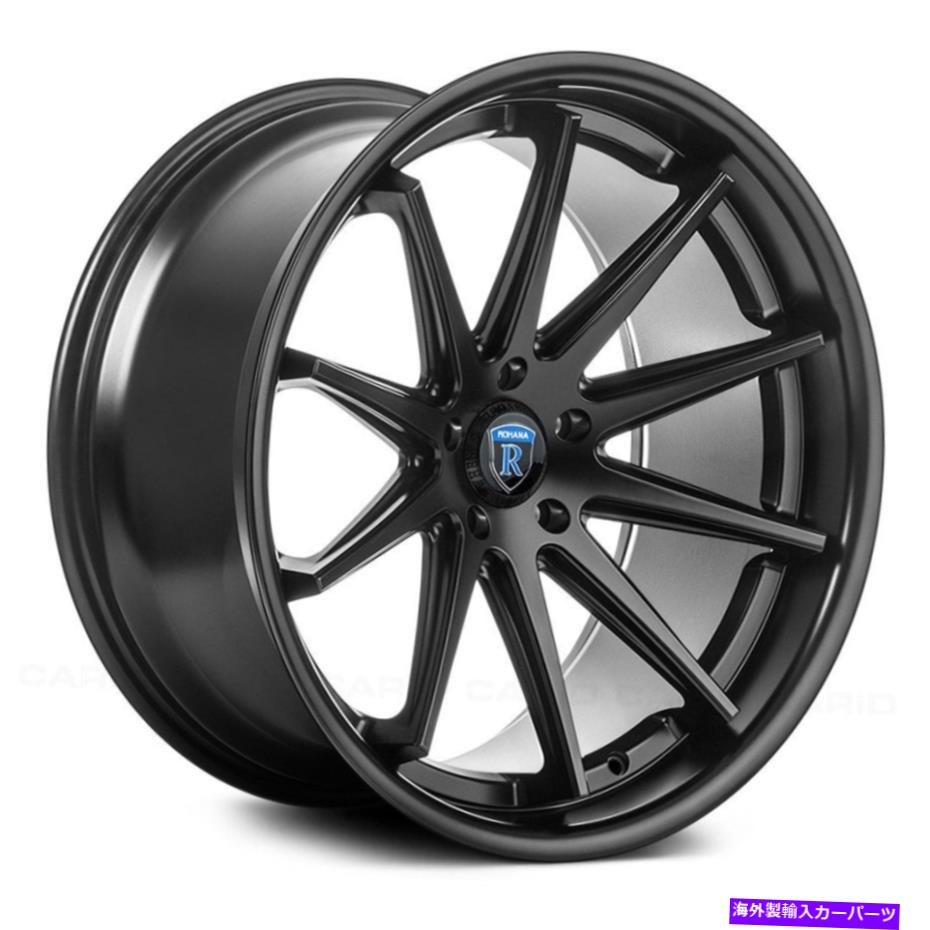 ホイール　４本セット Rohana RC10ホイール20x9（45、5x112、66.56）4のブラックリムセット Rohana RC10 Wheels 20x9 (45, 5x112, 66.56) Black Rims Set of 4【並行輸入品】