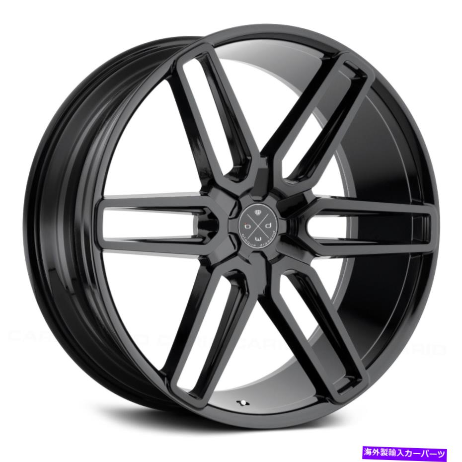 ホイール　４本セット ブラークダイヤモンドBD-17-6ホイール24x10（25、6x139.7、78.1）4のブラックリムセット Blaque Diamond BD-17-6 Wheels 24x10 (25, 6x139.7, 78.1) Black Rims Set of 4【並行輸入品】