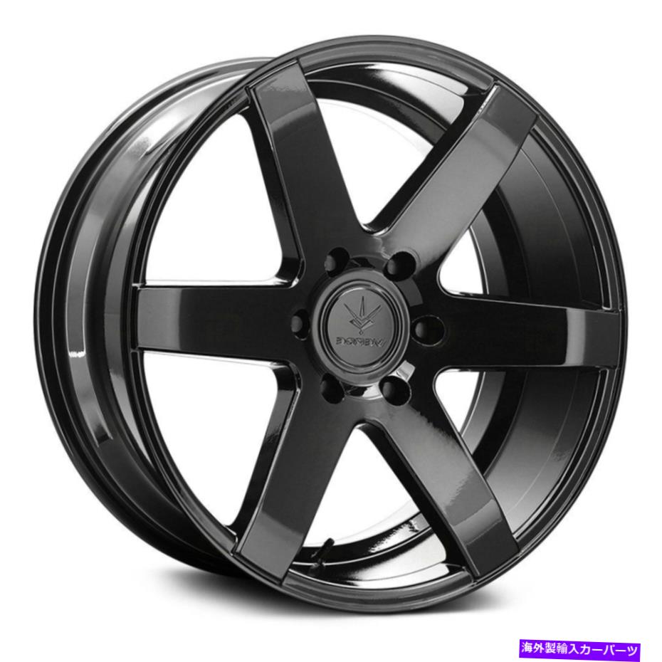 ホイール　４本セット Verde V24 Invictusホイール24x10（31、6x135、87.1）4のブラックリムセット Verde V24 INVICTUS Wheels 24x10 (31, 6x135, 87.1) Black Rims Set of 4【並行輸入品】