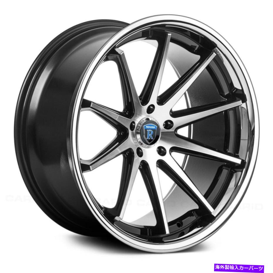 ホイール 4本セット Rohana RC10ホイール20x11(28、5x120.65、74.1)4のブラックリムセット Rohana RC10 Wheels 20x11 (28, 5x120.65, 74.1) Black Rims Set of 4【並行輸入品】|Us Custom Parts Shop USDM