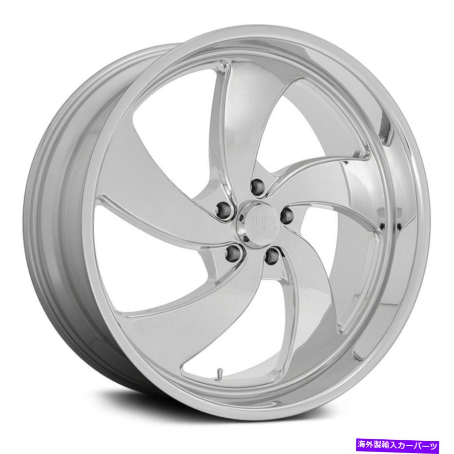 ホイール　４本セット U.S. Mags U132 Desperado 5 1PCホイール24x9（1、5x120.65）Chrome Rimsセット4 U.S. Mags U132 DESPERADO 5 1PC Wheels 24x9 (1, 5x120.65) Chrome Rims Set of 4【並行輸入品】