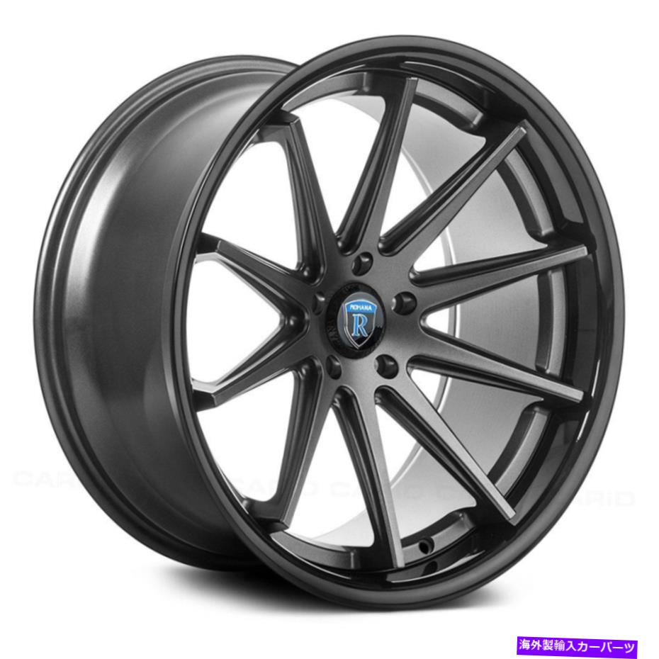 ホイール　４本セット Rohana RC10ホイール20x9（35、5x114.3、73.1）4のグラファイトリムセット Rohana RC10 Wheels 20x9 (35, 5x114.3, 73.1) Graphite Rims Set of 4【並行輸入品】