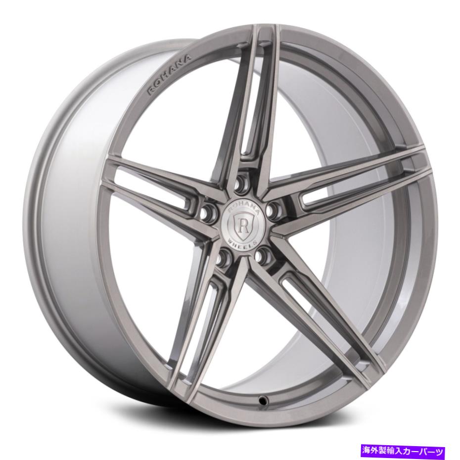 ホイール　４本セット Rohana RFX15ホイール20x10（40、5x114.3、73.1）4のチタンリムセット Rohana RFX15 Wheels 20x10 (40, 5x114.3, 73.1) Titanium Rims Set of 4【並行輸入品】