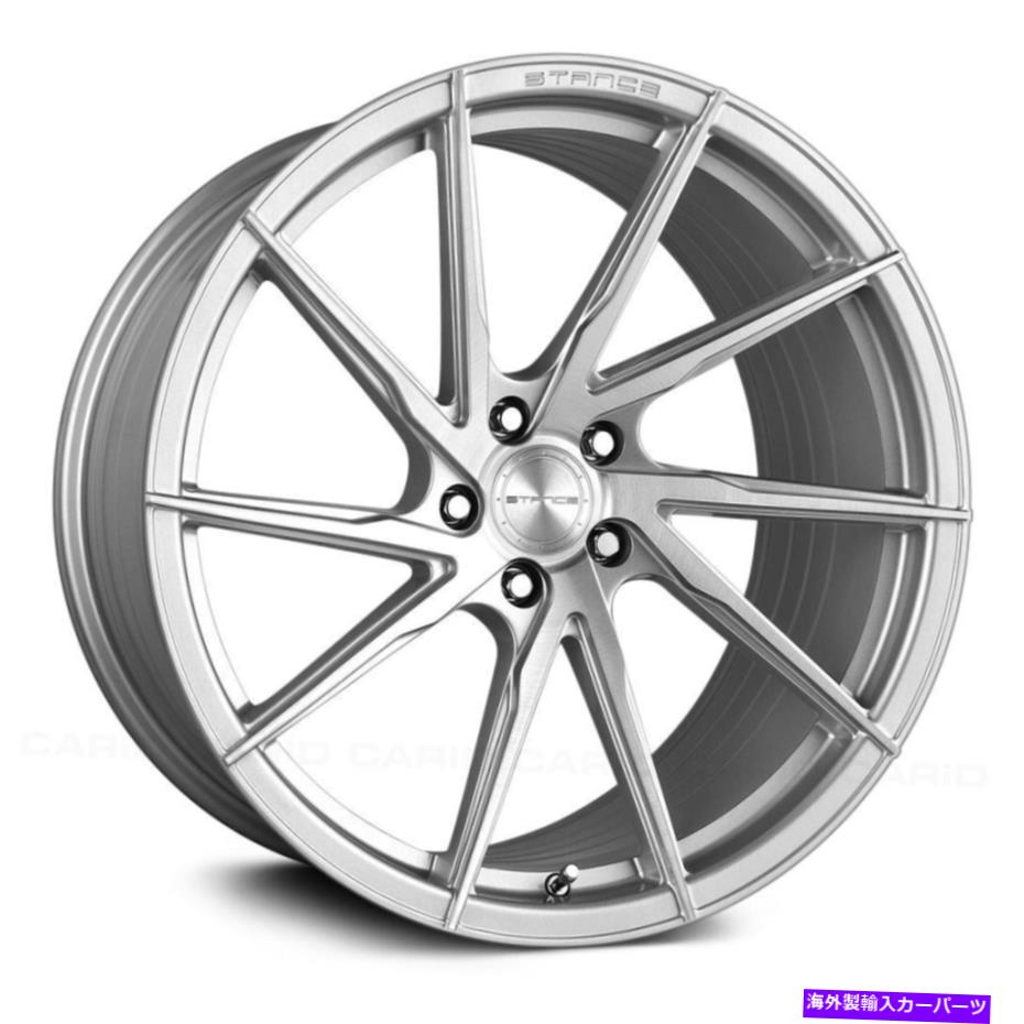 ホイール　４本セット スタンスSF01ホイール20x10.5（27、5x120.65、72.56）4のシルバーリムセット Stance SF01 Wheels 20x10.5 (27, 5x120.65, 72.56) Silver Rims Set of 4【並行輸入品】