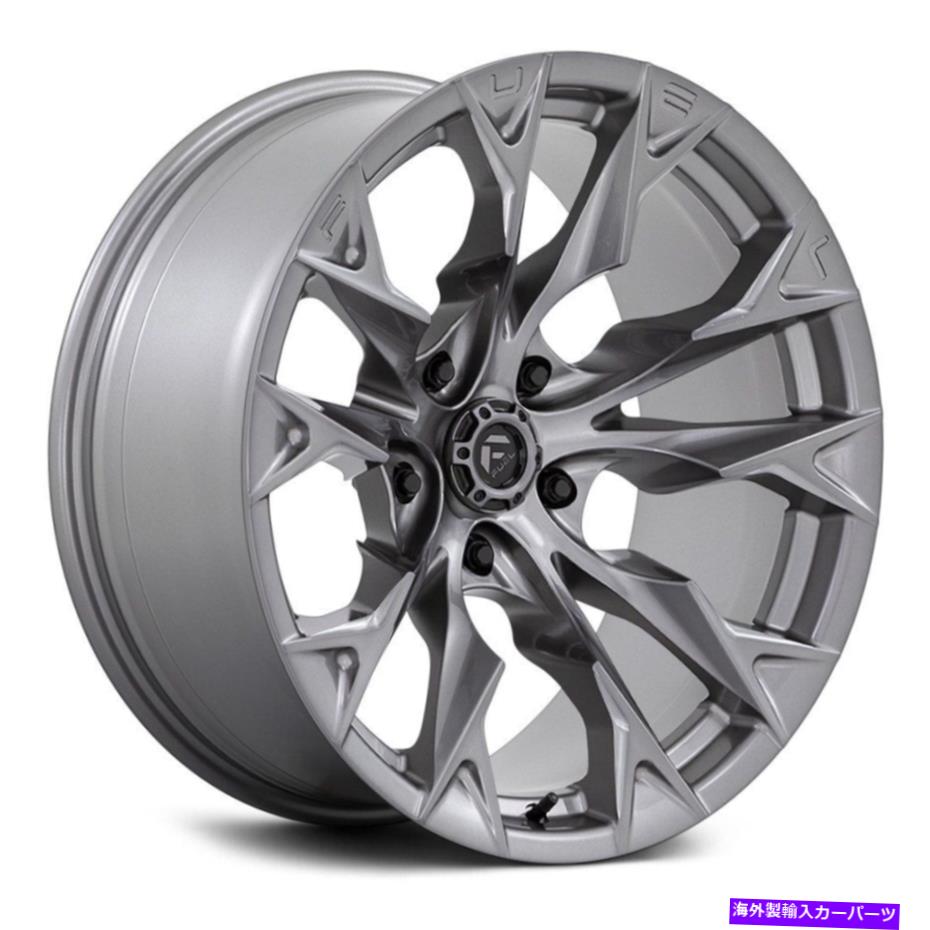 ホイール　４本セット Fuel D806 Flame 5 1PCホイール20x10（-18、5x139.7、78.1）4のプラチナリムセット Fuel D806 FLAME 5 1PC Wheels 20x10 (-18, 5x139.7, 78.1) Platinum Rims Set of 4【並行輸入品】