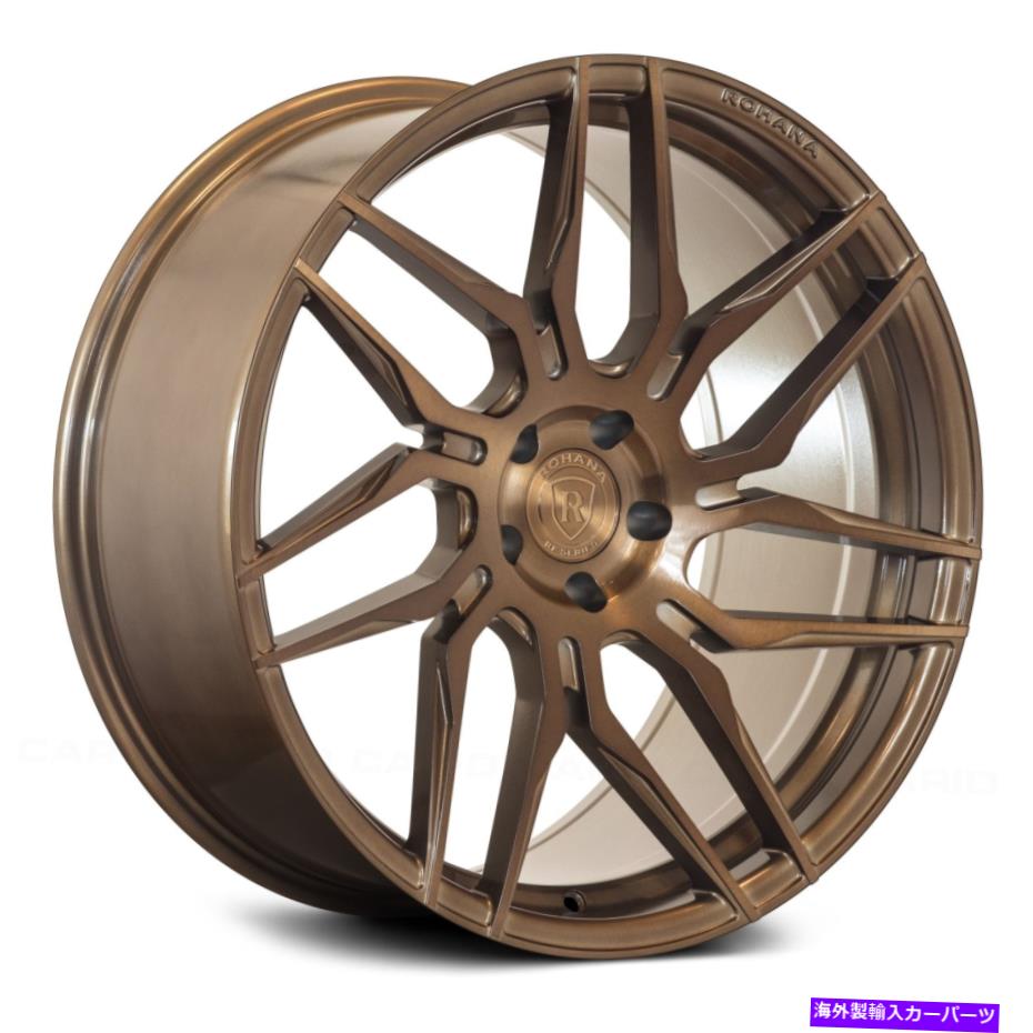 ホイール 4本セット Rohana RFX7ホイール20x10(25、5x114.3、73.1)4のブロンズリムセット Rohana RFx7 Wheels 20x10 (25, 5x114.3, 73.1) Bronze Rims Set of 4【並行輸入品】