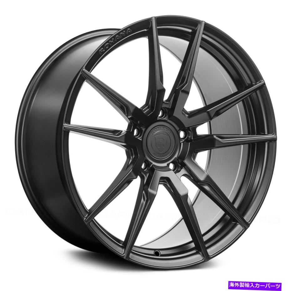 ホイール　４本セット Rohana RFX2ホイール19x8.5（43、5x130、71.5）4のブラックリムセット Rohana RFX2 Wheels 19x8.5 (43, 5x130, 71.5) Black Rims Set of 4【並行輸入品】