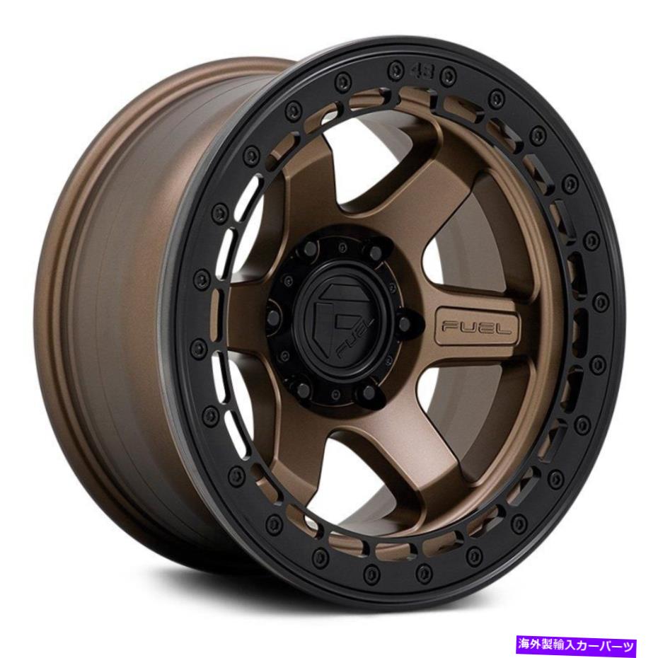ホイール 4本セット 燃料D124ビードロックブロック1PCホイール17x8.5(0、6x135、87.1)4のブロンズリムセット Fuel D124 BEADLOCK BLOCK 1PC Wheels 17x8.5 (0, 6x135, 87.1) Bronze Rims Set of 4【並行輸入品】|Us Custom Parts Shop USDM