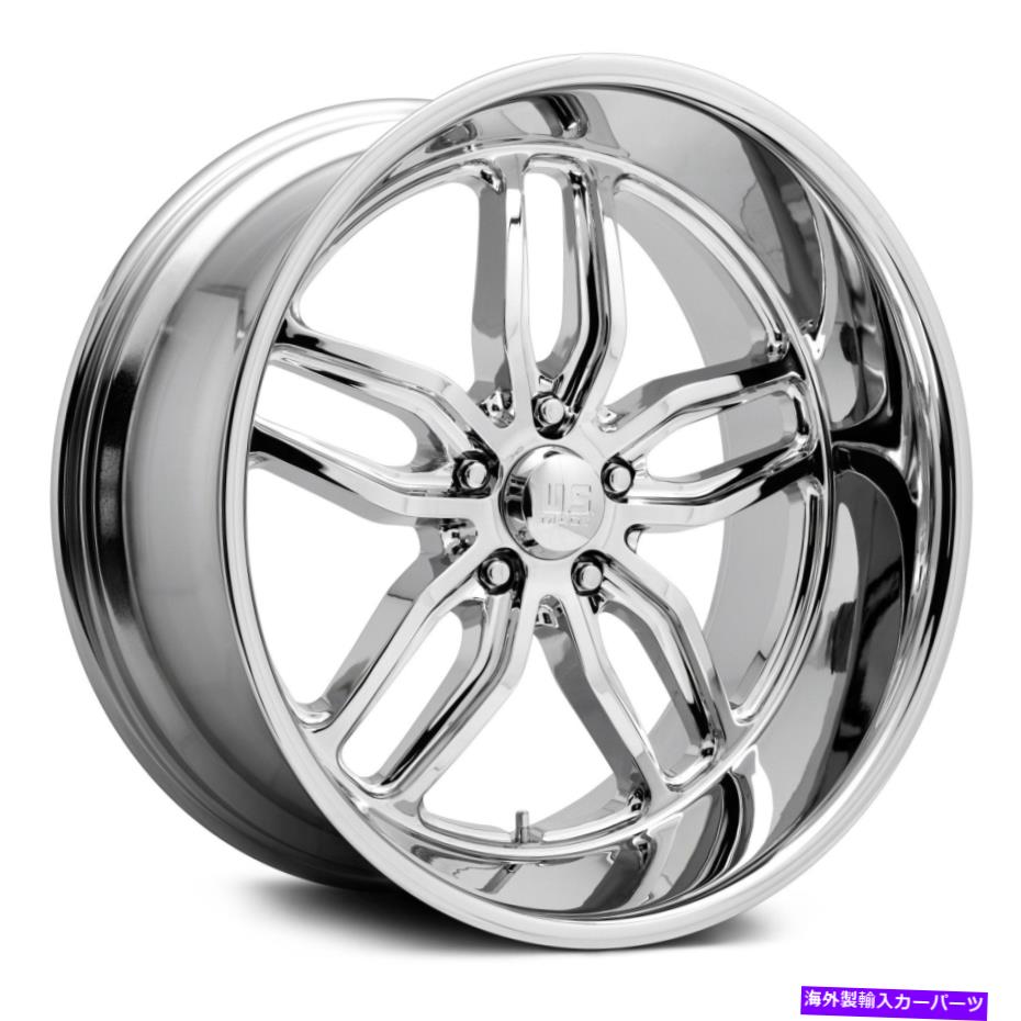 ホイール　４本セット U.S. Mags U127 C-TEN 1PCホイール22x10.5（1、5x127、78.1）4のChrome Rimsセット U.S. Mags U127 C-TEN 1PC Wheels 22x10.5 (1, 5x127, 78.1) Chrome Rims Set of 4【並行輸入品】