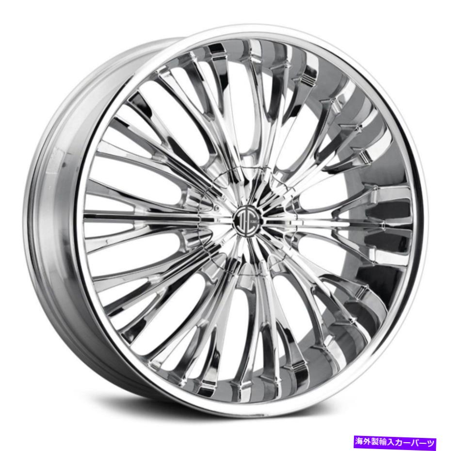 ホイール　４本セット 2crave number 43ホイール24x9.5（30、6x139.7、87）Chrome Rimsセット4 2Crave NUMBER 43 Wheels 24x9.5 (30, 6x139.7, 87) Chrome Rims Set of 4【並行輸入品】