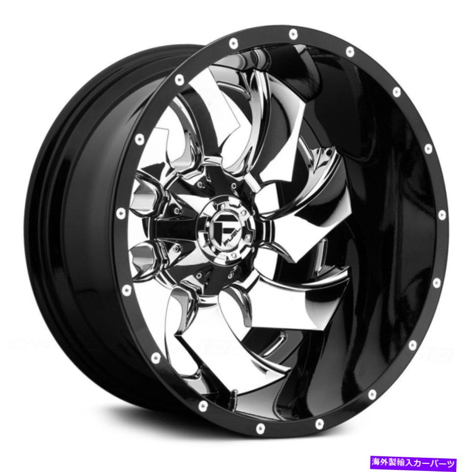 ホイール　４本セット 燃料D240クリーバー2PCキャストセンターホイール20x9（20、5x139.7）4のブラックリムセット Fuel D240 CLEAVER 2PC CAST CENTER Wheels 20x9 (20, 5x139.7) Black Rims Set of 4【並行輸入品】
