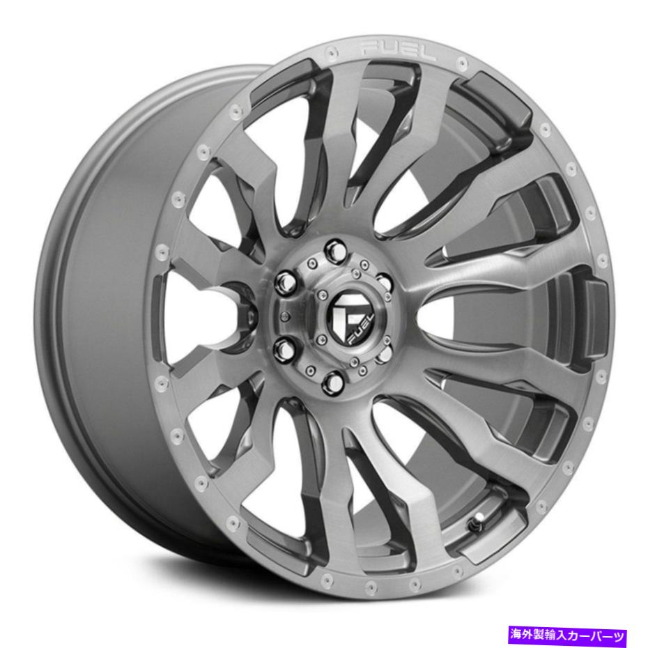 ホイール　４本セット 燃料D693ブリッツ1PCホイール22x10（-18、6x139.7、106.1）4のプラチナリムセット Fuel D693 BLITZ 1PC Wheels 22x10 (-18, 6x139.7, 106.1) Platinum Rims Set of 4【並行輸入品】