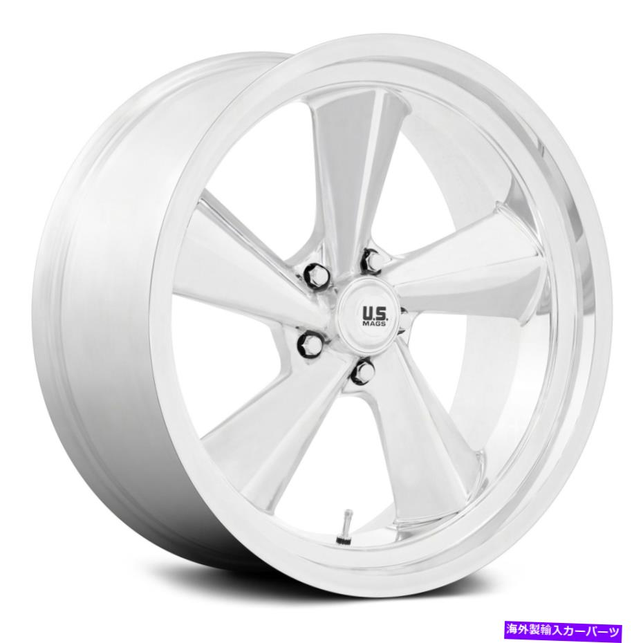 ホイール　４本セット U.S. Mags U135 TS 1PCホイール22x10.5（0、5x127、78.1）4の研磨リムセット U.S. Mags U135 TS 1PC Wheels 22x10.5 (0, 5x127, 78.1) Polished Rims Set of 4【並行輸入品】｜Us Custom Parts Shop USDM