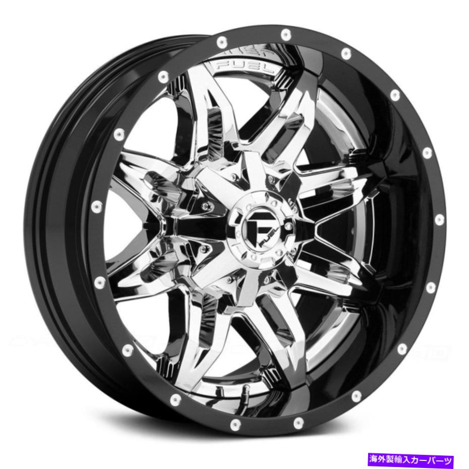 ホイール　４本セット 燃料D266致死2PCキャストセンターホイール20x10（-19、6x135）4のブラックリムセット Fuel D266 LETHAL 2PC CAST CENTER Wheels 20x10 (-19, 6x135) Black Rims Set of 4【並行輸入品】